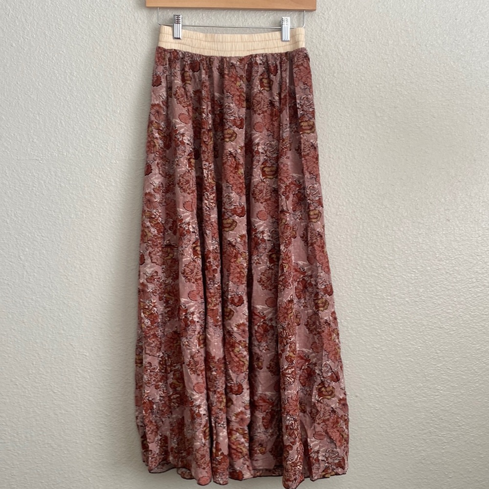 Pretty pink blush flowy skirt